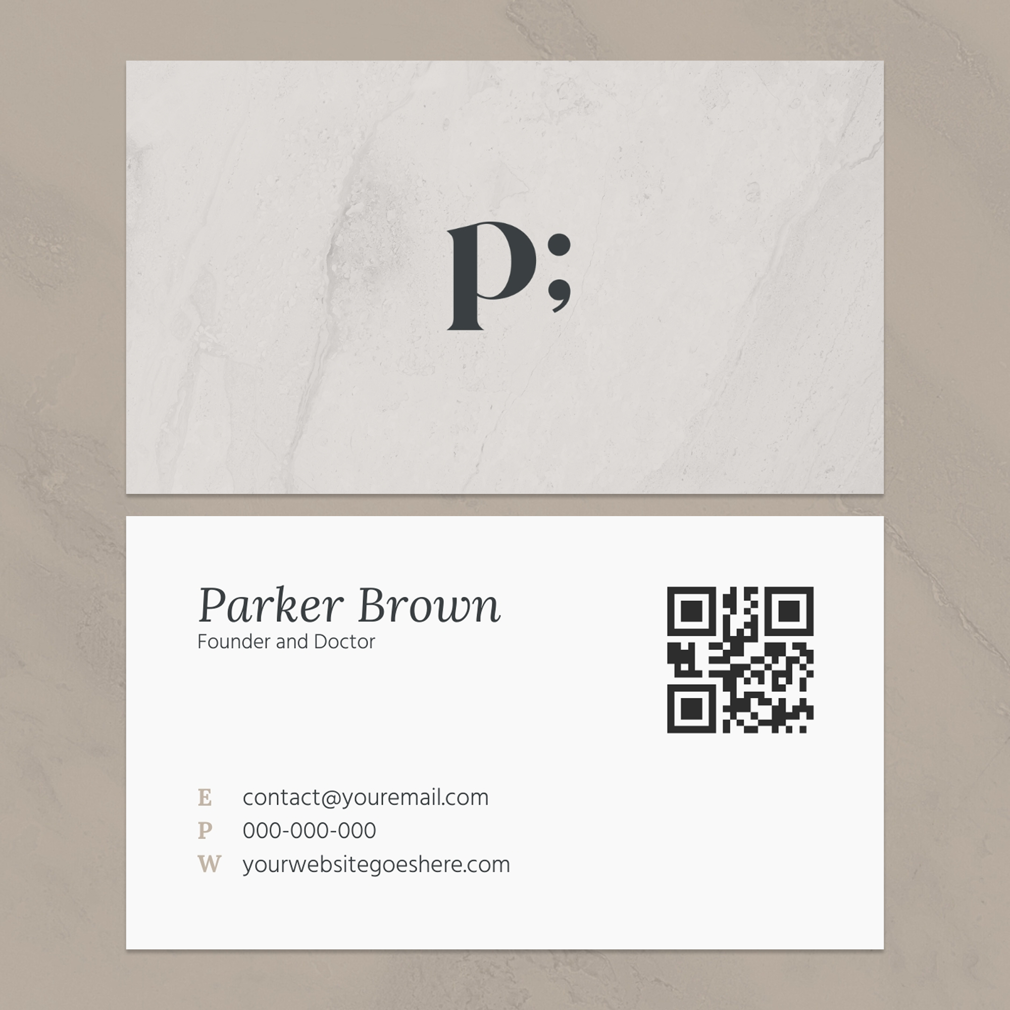 Parker Business Card Canva Template
