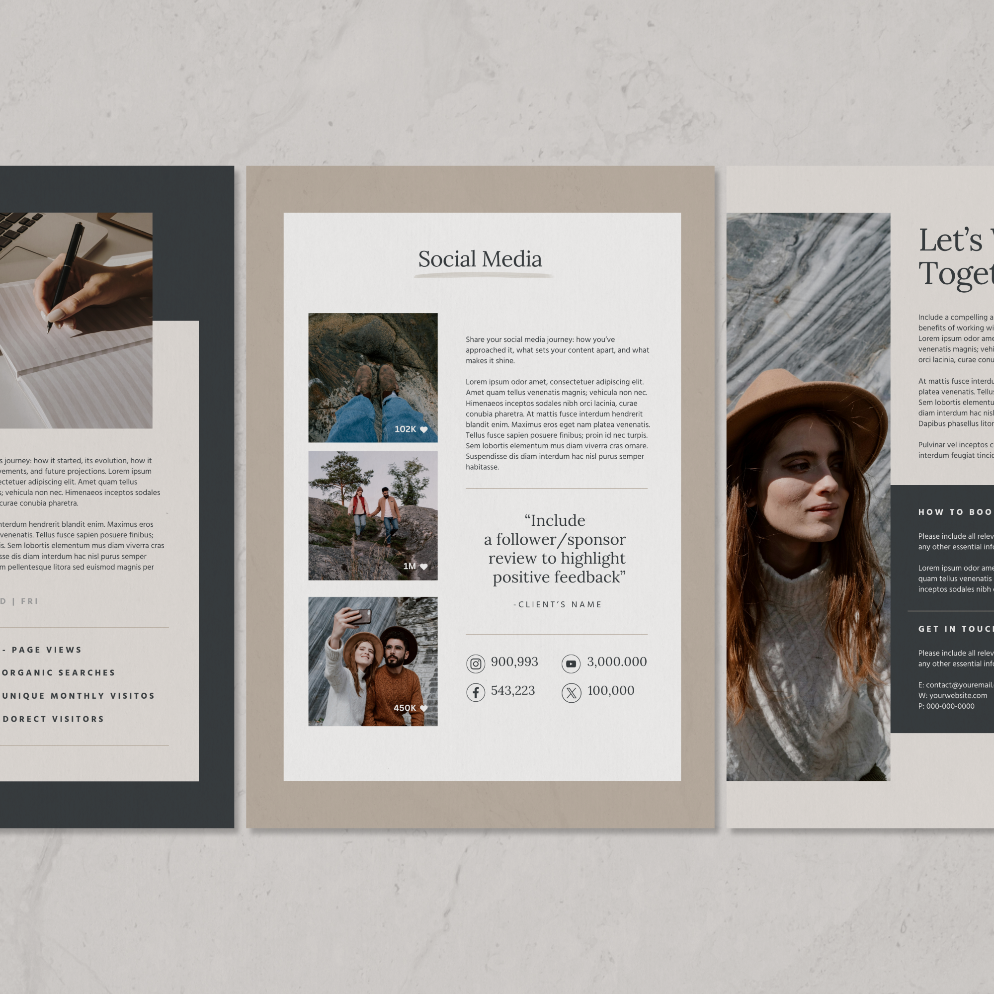 Parker Media Kit Canva Template