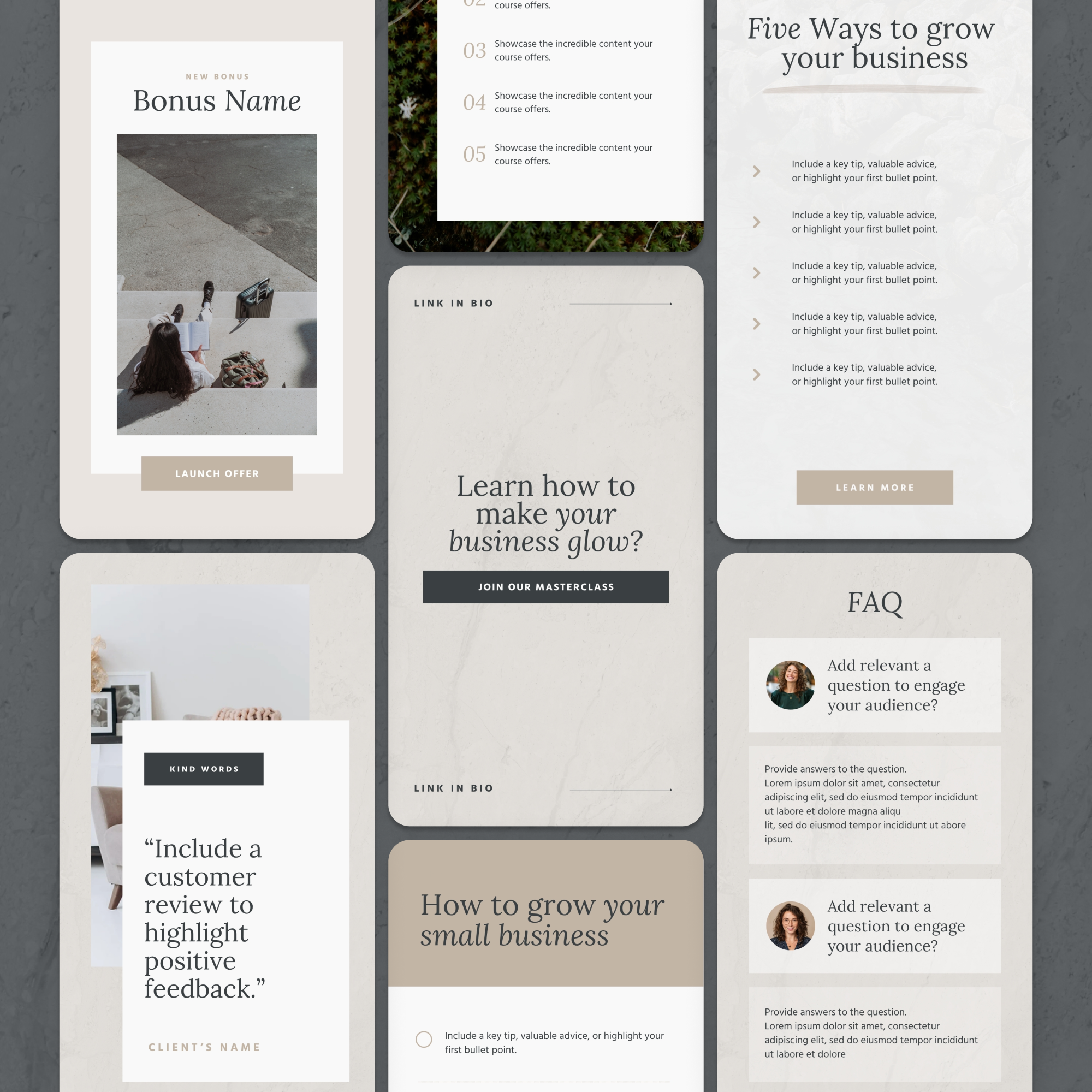 Parker Social Media Canva Templates