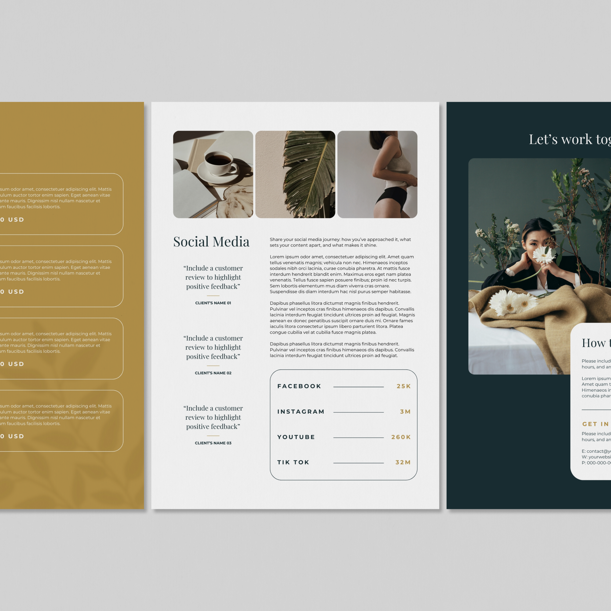 Sawyer Media Kit Canva Template