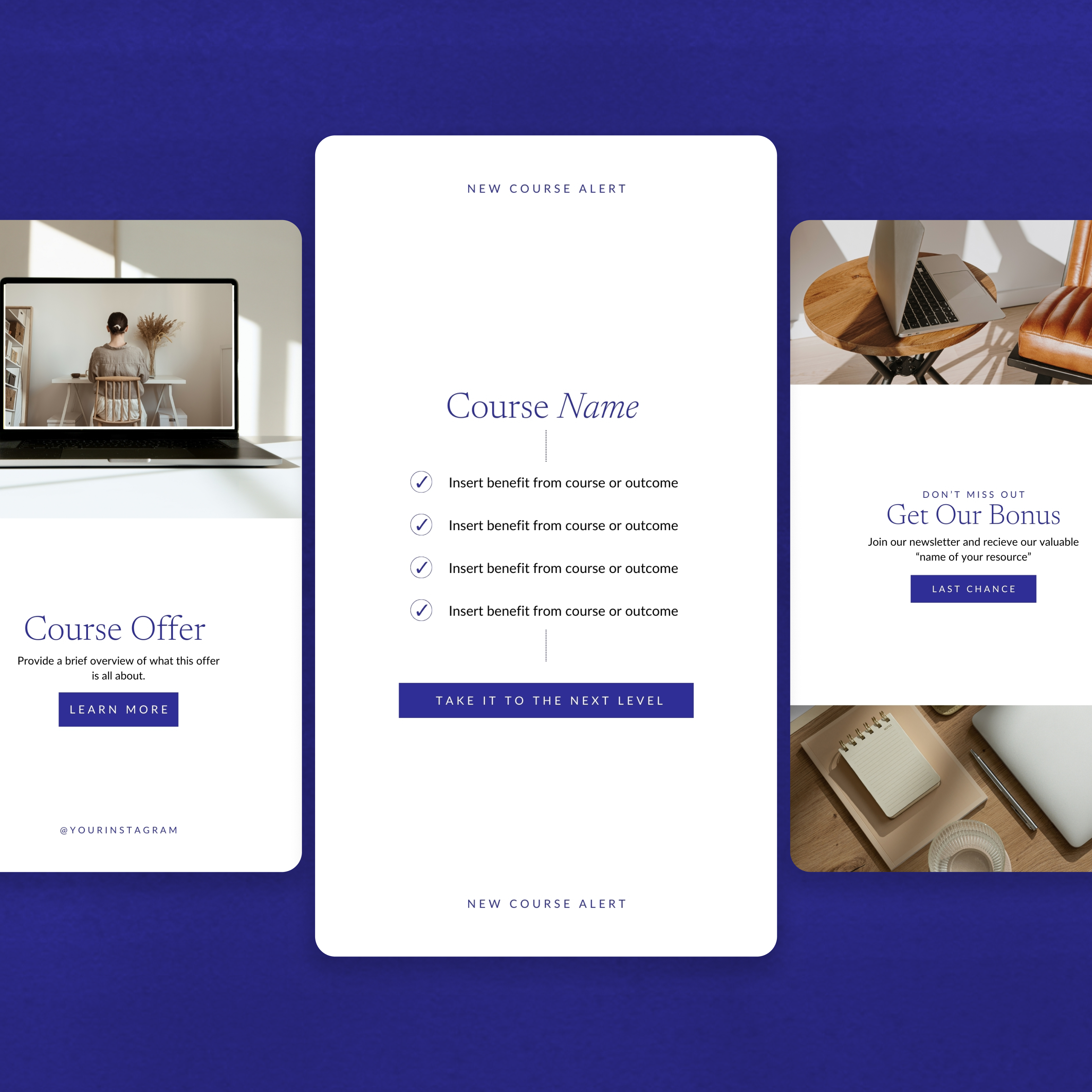 Indigo Social Media Canva Templates