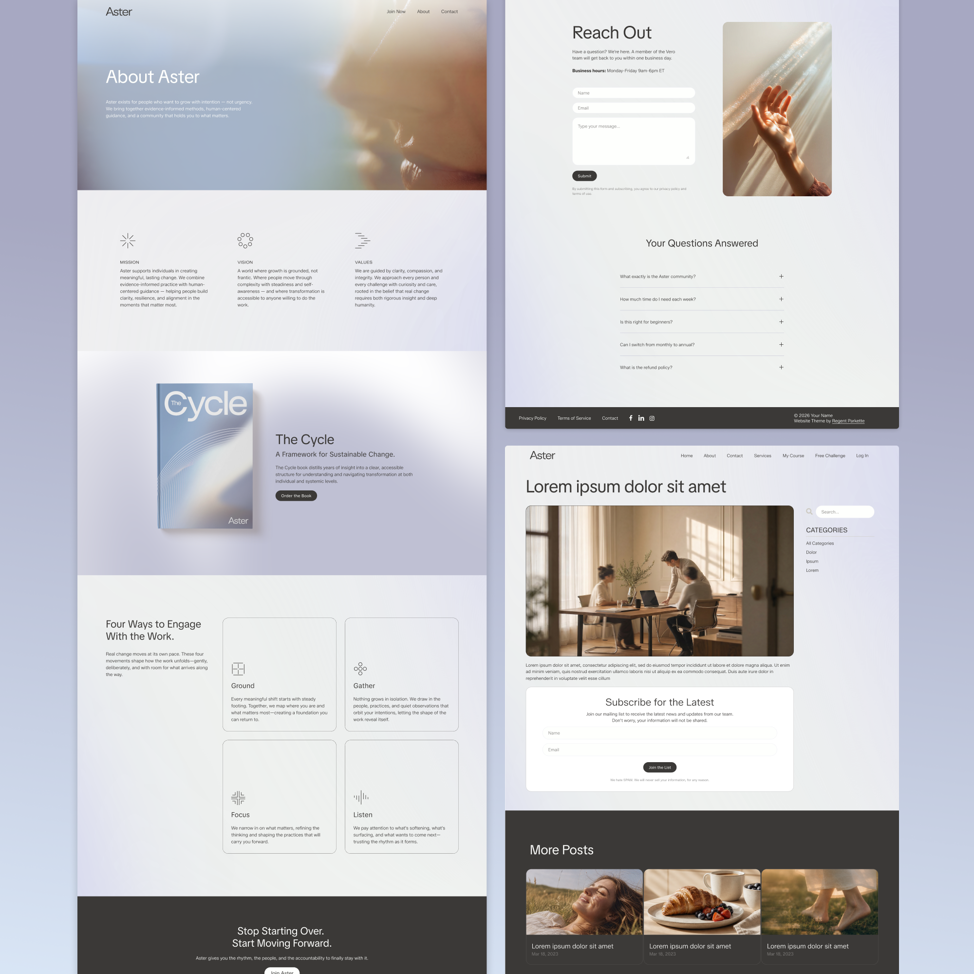 Aster Kajabi Theme