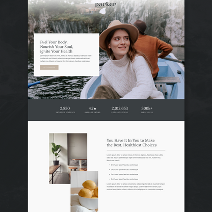 Parker Kajabi Sales Page Template