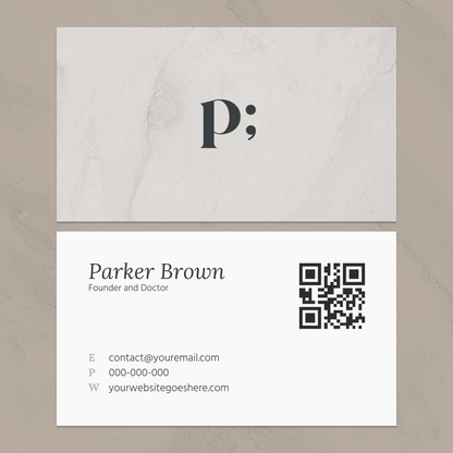 Parker Business Card Canva Template