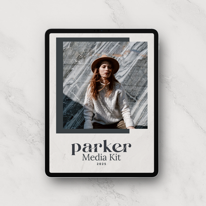 Parker Media Kit Canva Template