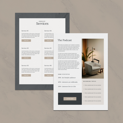 Parker Media Kit Canva Template