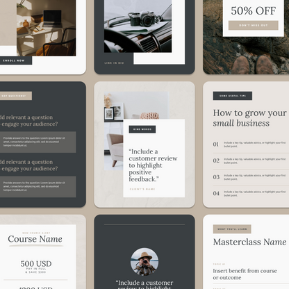 Parker Social Media Canva Templates