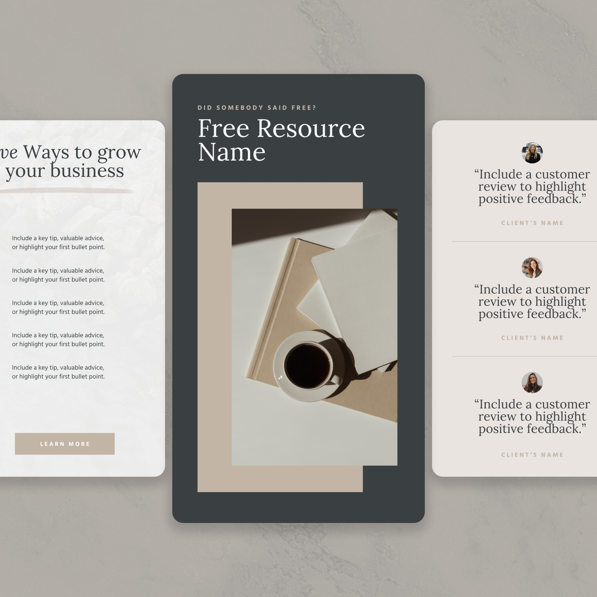 Parker Social Media Canva Templates