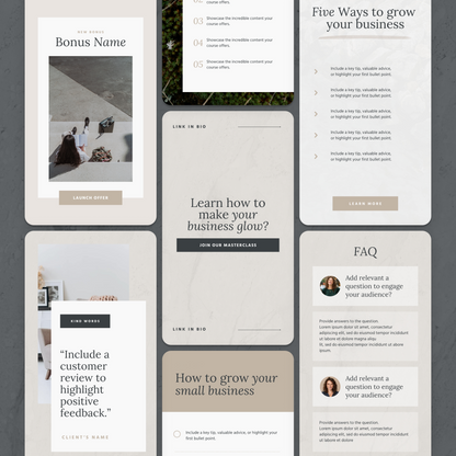 Parker Social Media Canva Templates