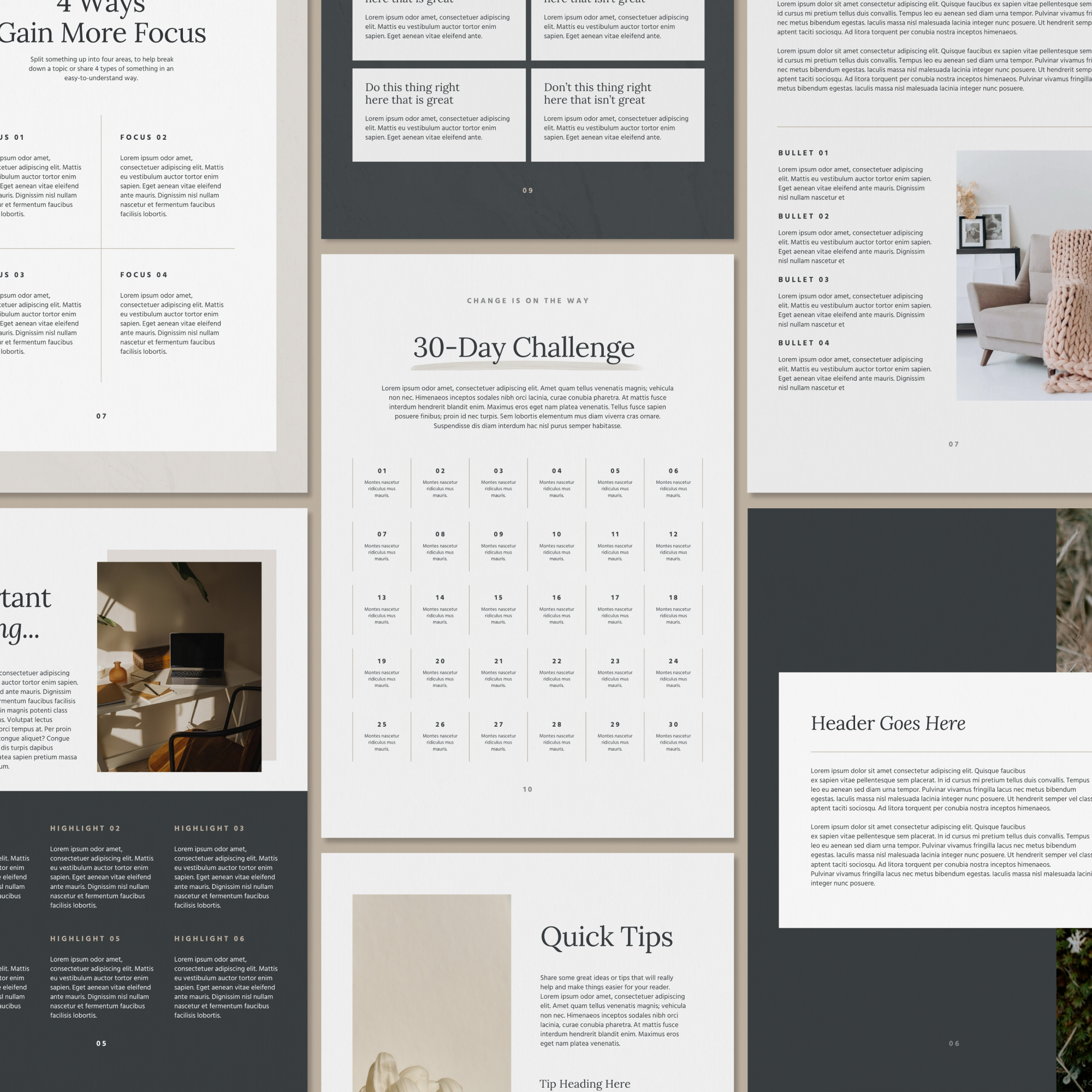 Parker eBook Canva Templates
