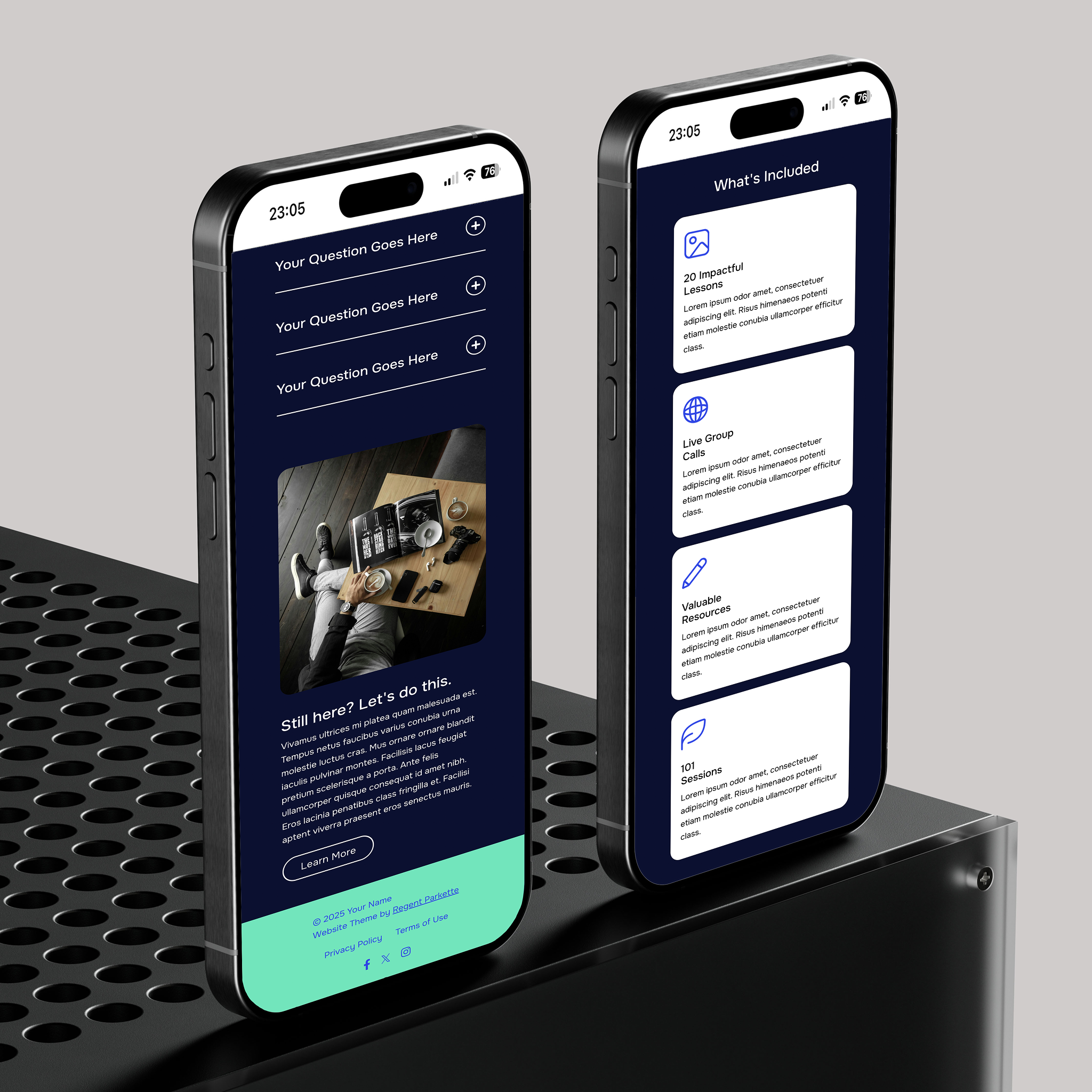 Hudson Kajabi Sales Page Template