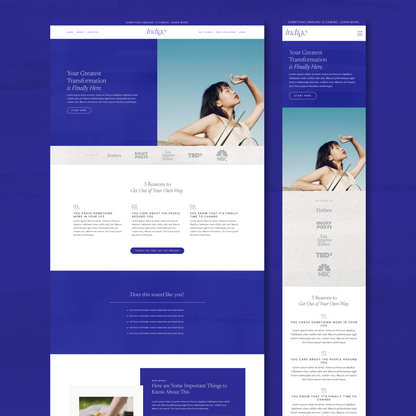 Indigo Kajabi Sales Page Template