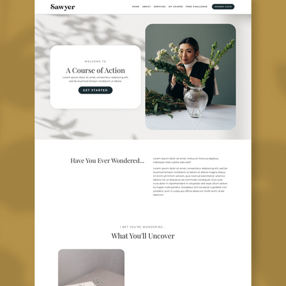 Sawyer Kajabi Sales Page Template