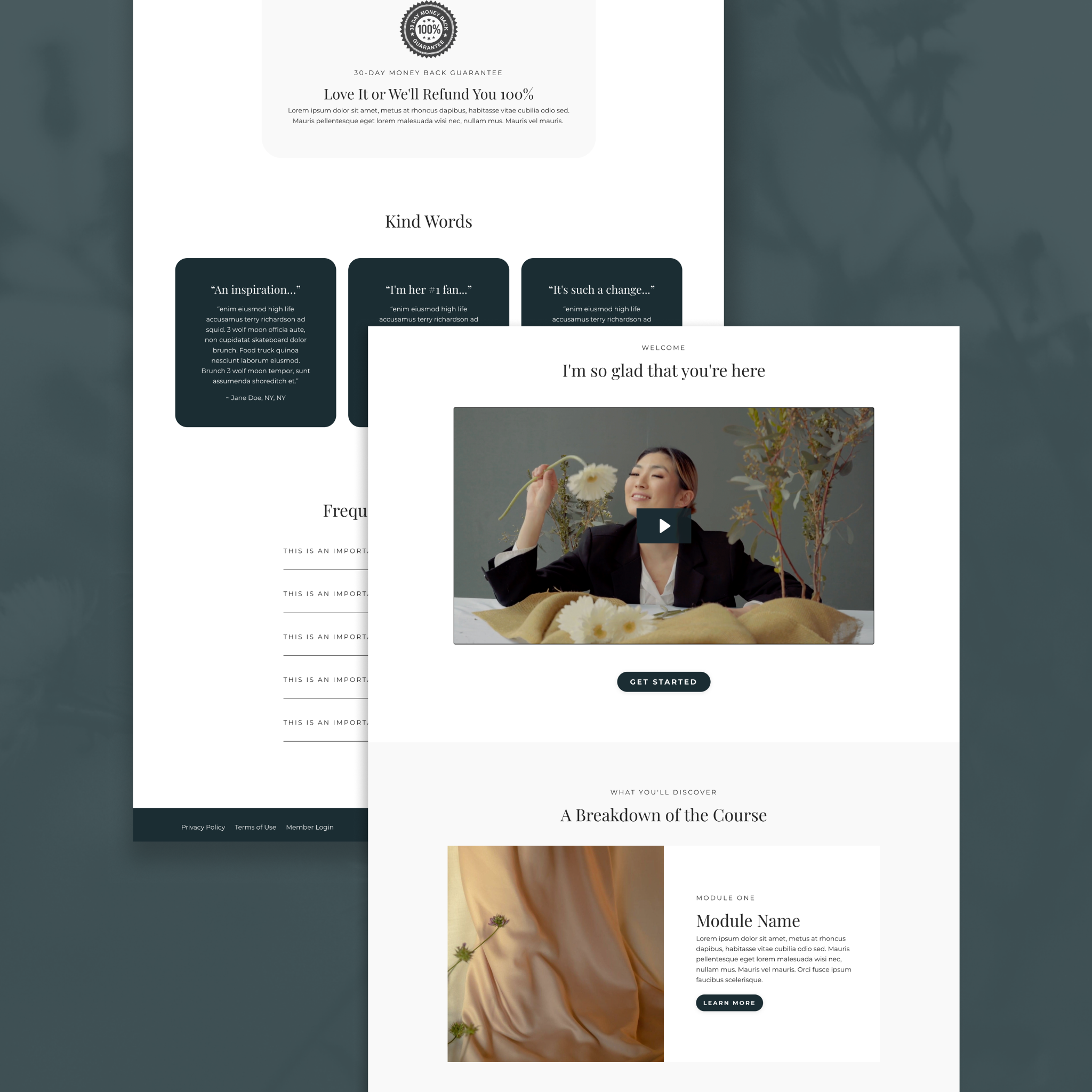 Sawyer Kajabi Sales Page Template