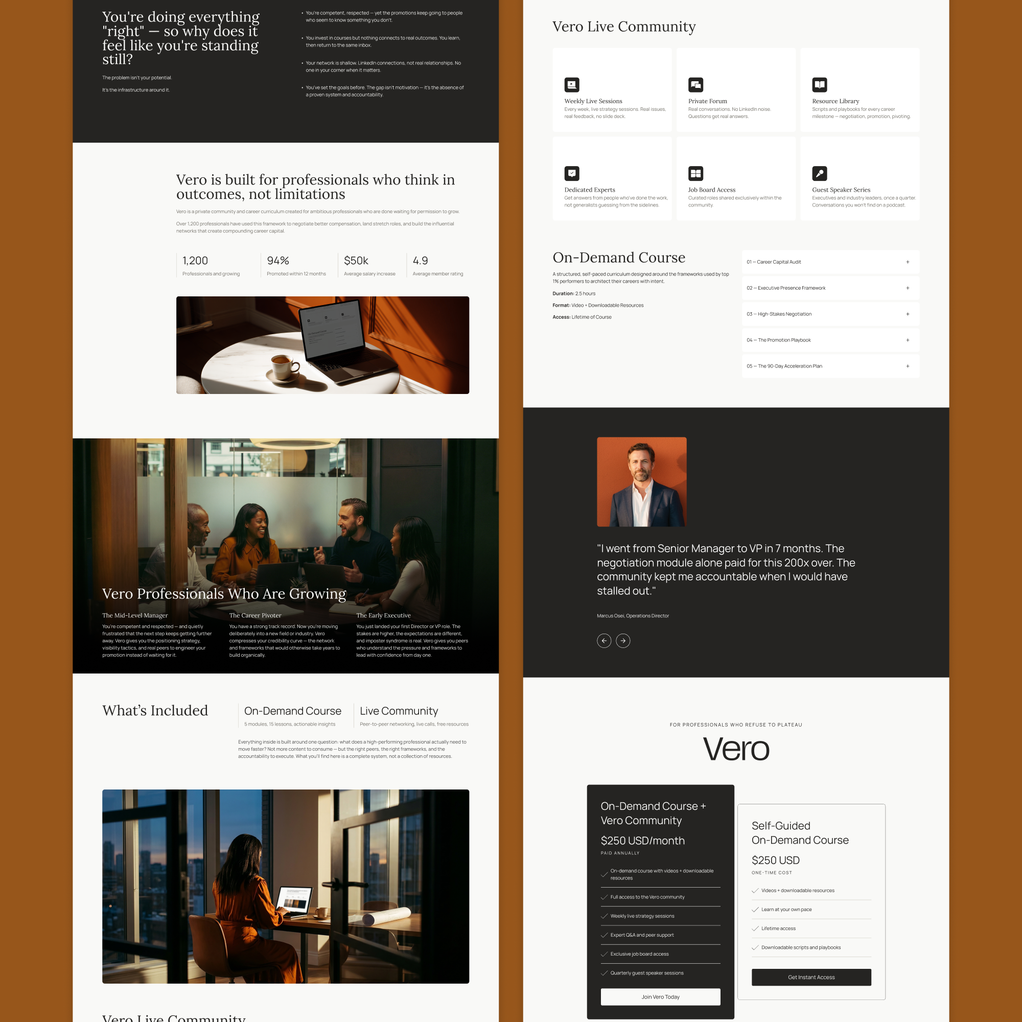 Vero Kajabi Sales Page Template